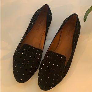 Madewell Black and Gold Loafers 7.5